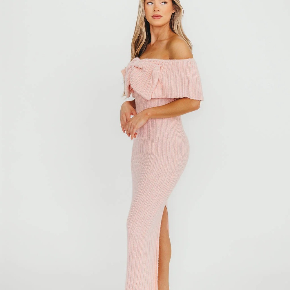 Ashton Bow Front Maxi Sweater Dress
